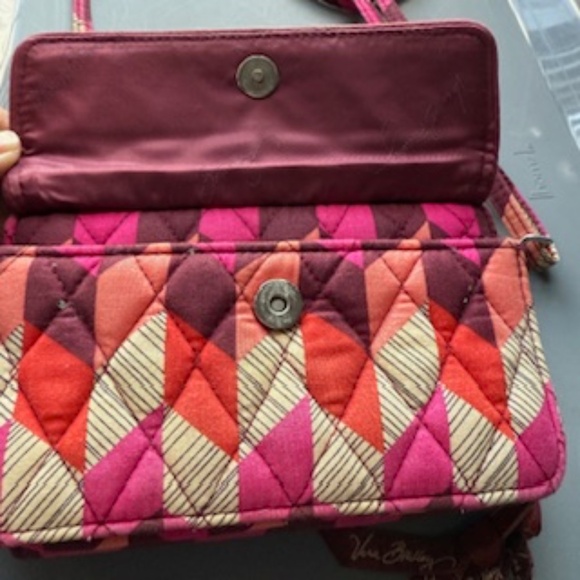 Vera Bradley Pink and Red Crossbody Bag - Picture 5 of 7
